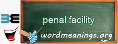 WordMeaning blackboard for penal facility